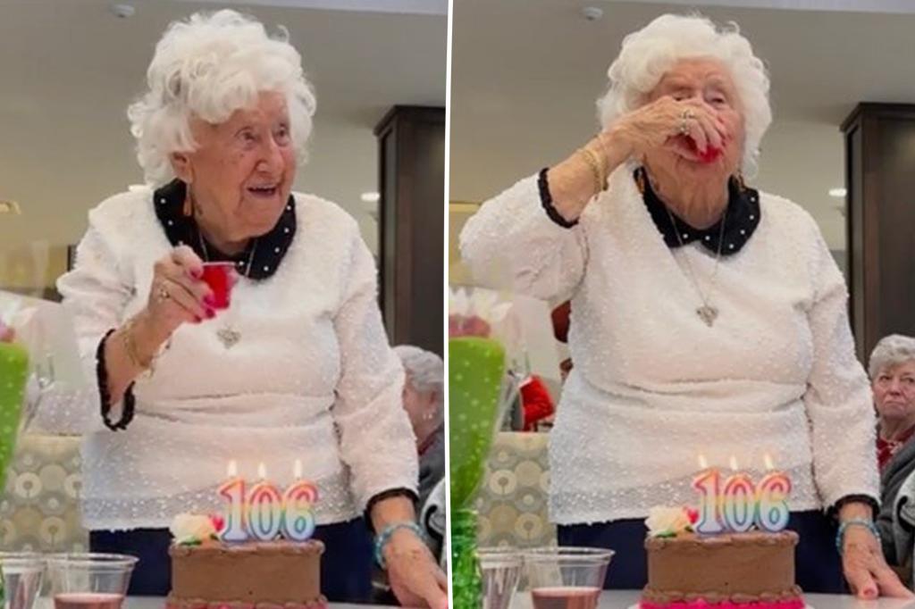 Senior celebrates 106th birthday with shot of Fireball Whiskey: 'A lot of fun'