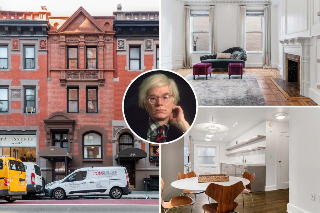 Exclusive | The NYC townhouse where Andy Warhol created his iconic Campbell's soup can pieces is now for rent