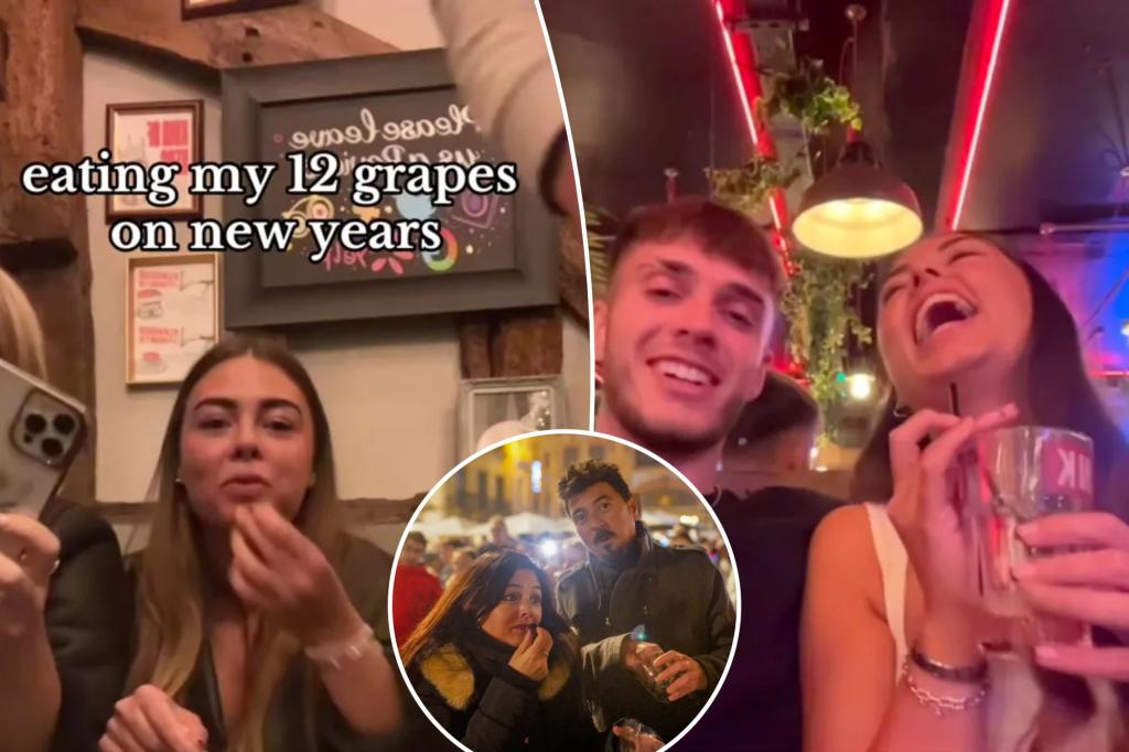 Singles claim 'grape theory' tradition as perfect New Year's hack to find love