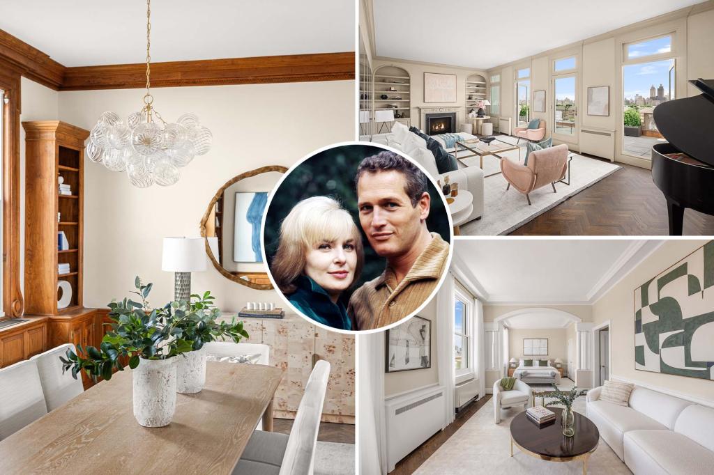 Exclusive | Paul Newman and Joanne Woodward's penthouse - their 'New York oasis' - goes into contract after three weeks for sale