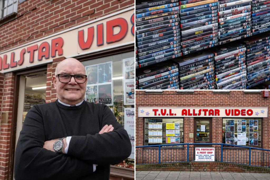 The owner of the UK's only surviving DVD rental shop claims business is booming 40 years later - here are the most rented films