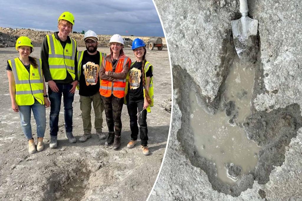 'Dinosaur highway' discovered near London after quarry worker notices 'unusual bumps'