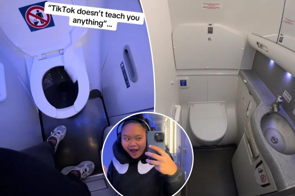 Passenger demonstrates the true suction power of an airplane toilet in a viral video