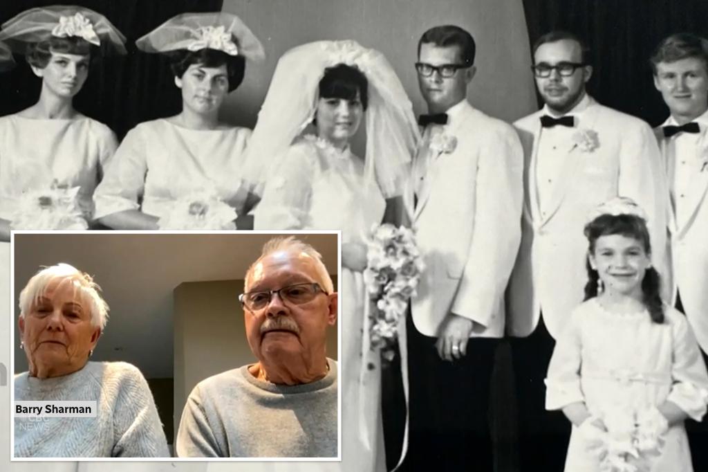 Couple who couldn't afford their wedding photos finally get to see them - 56 years later