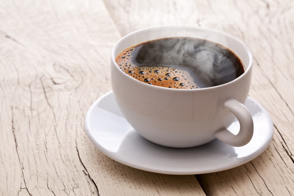 The decreased risk of death was not found in people who drank coffee throughout the day.