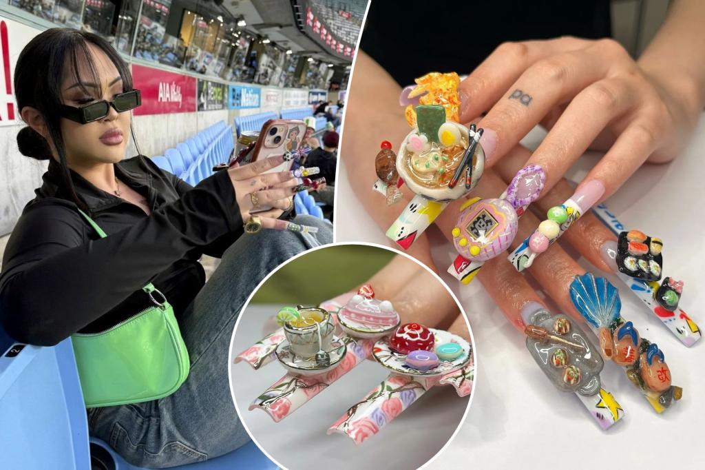 Esthetician's 'Crazy' Nail Art Takes 14 Hours To Create - And Could Cost Nearly $2K: 'I Like Shocking People'