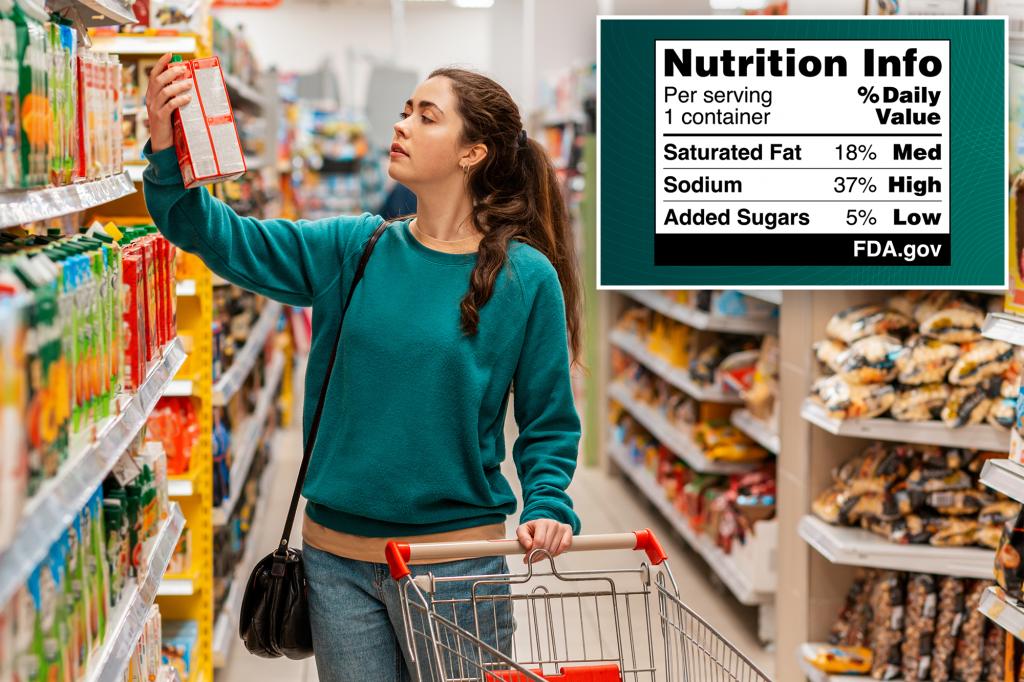 FDA proposes new mini nutrition labels on front of food - no calories or fat