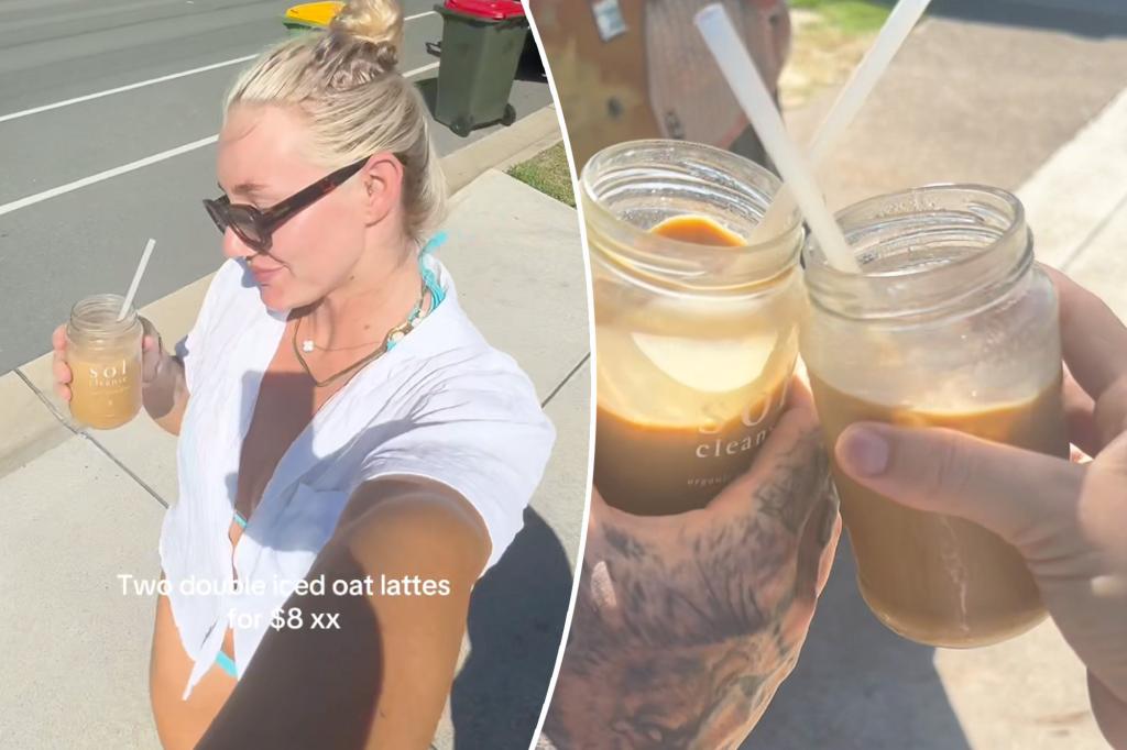 The woman shares a 'sneaky' iced coffee hack that cuts the price in half