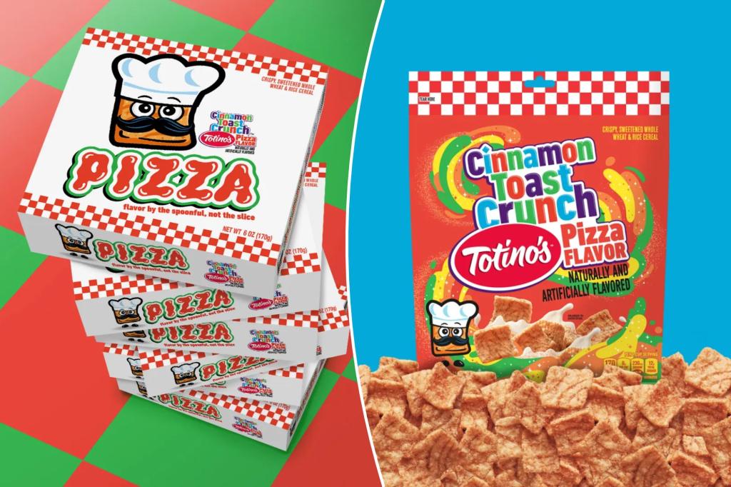 'Brave' pizza-flavored cereal line-up is launching - and breakfast fans are horrified: 'Is this a joke?'