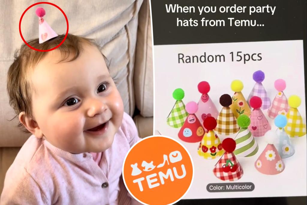 Mom mocked for 'TEMU Fail' after buying wild hats for the baby's birthday: 'I should have read the description'