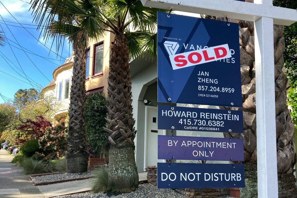 Sign -out in front of the house