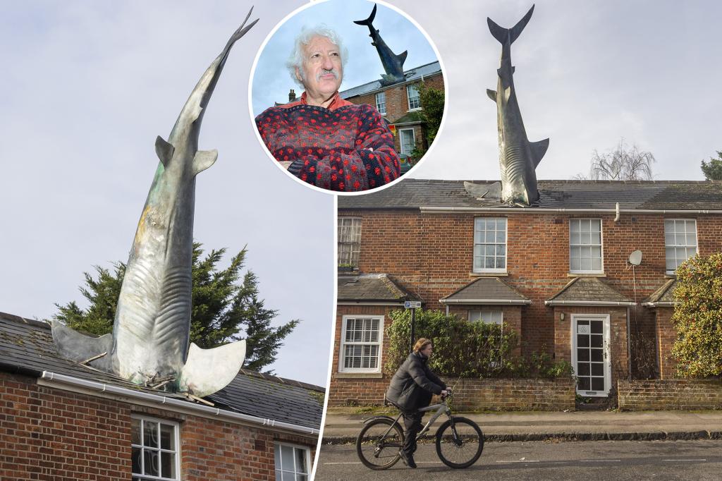 House with 25-foot shark sticking out of roof now accepting tenants after years-long battle with city: 'Meditate its deeper meanings'