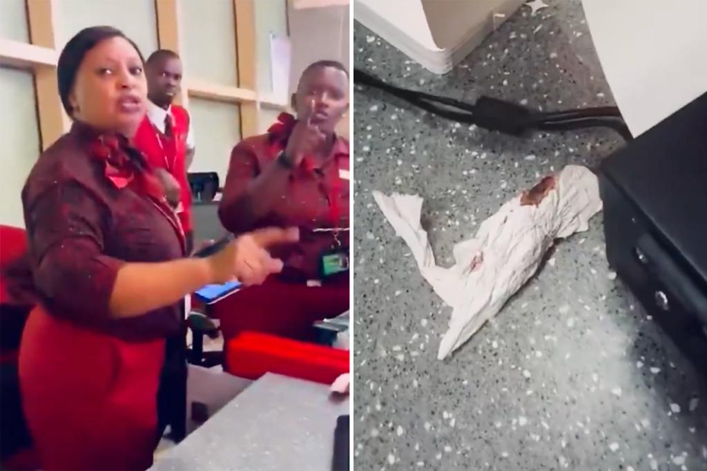 The passenger of the plane descends into rage, Hurls used sanitary pads on check-in staff after being denied in the dormitory