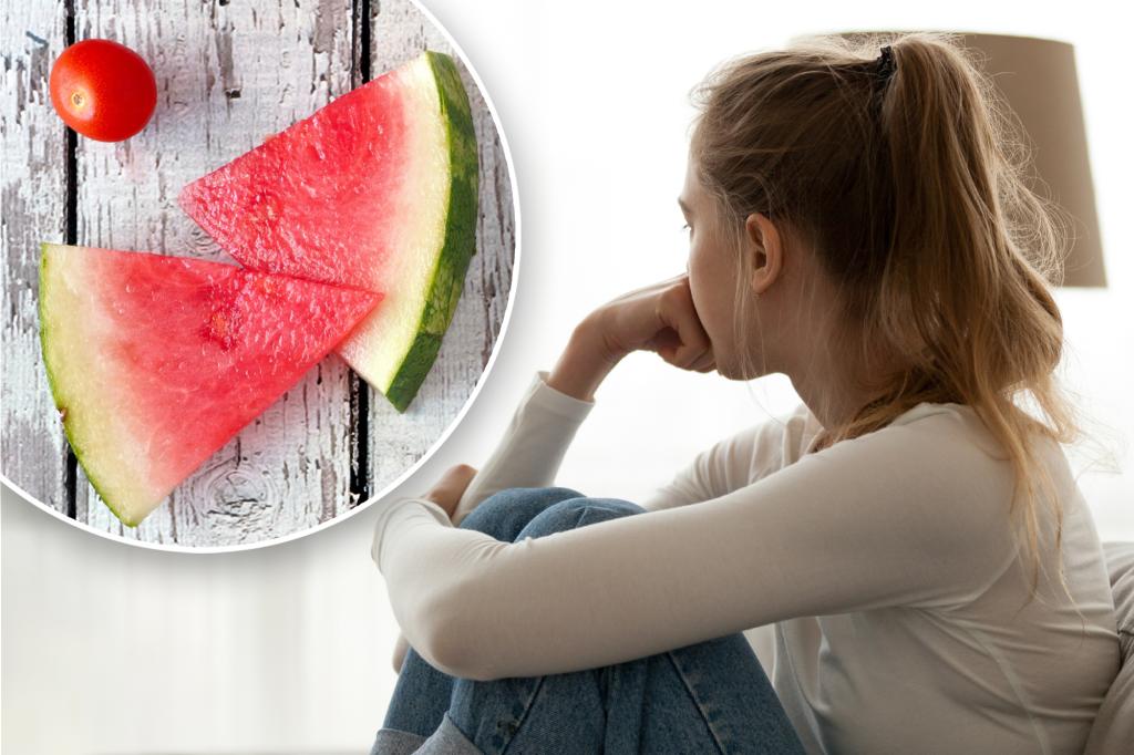 Pigment found in tomatoes and watermelon can help cure depression - but there is a catch