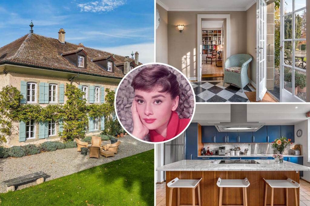 Swiss withdrawal where Audrey Hepburn spent the last 30 years of her life requires $ 20.8 million for sale