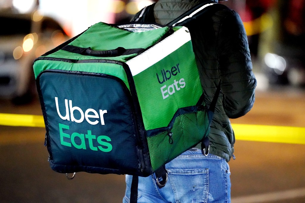 Uber Ha Distribution of bicycles that carries a food delivery bag in Bronx, NY