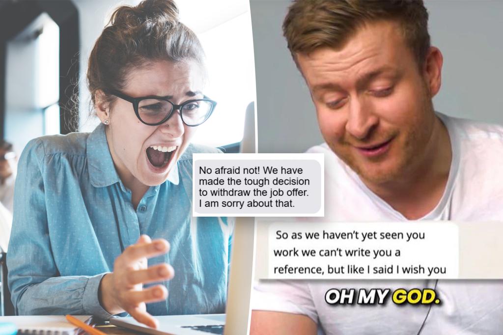 The woman reveals crazy reasons why offers for work was removed only a few days before the start date: 'so unprofessional'