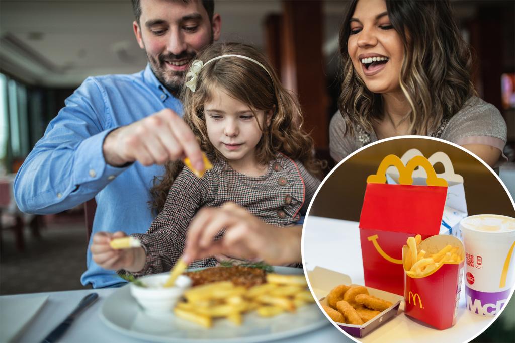 Less caviar, more chicken nugget while adults knowingly budget reduce children's menu in the growing trend