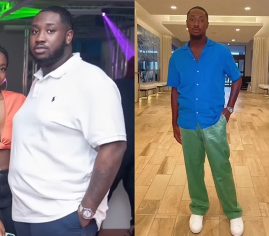 Khamar Brown before and after losing weight