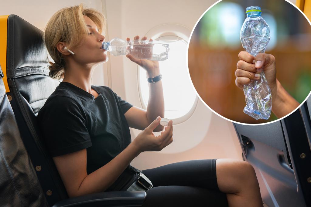 The passenger uploaded a wild fee for receiving water bottles in flight