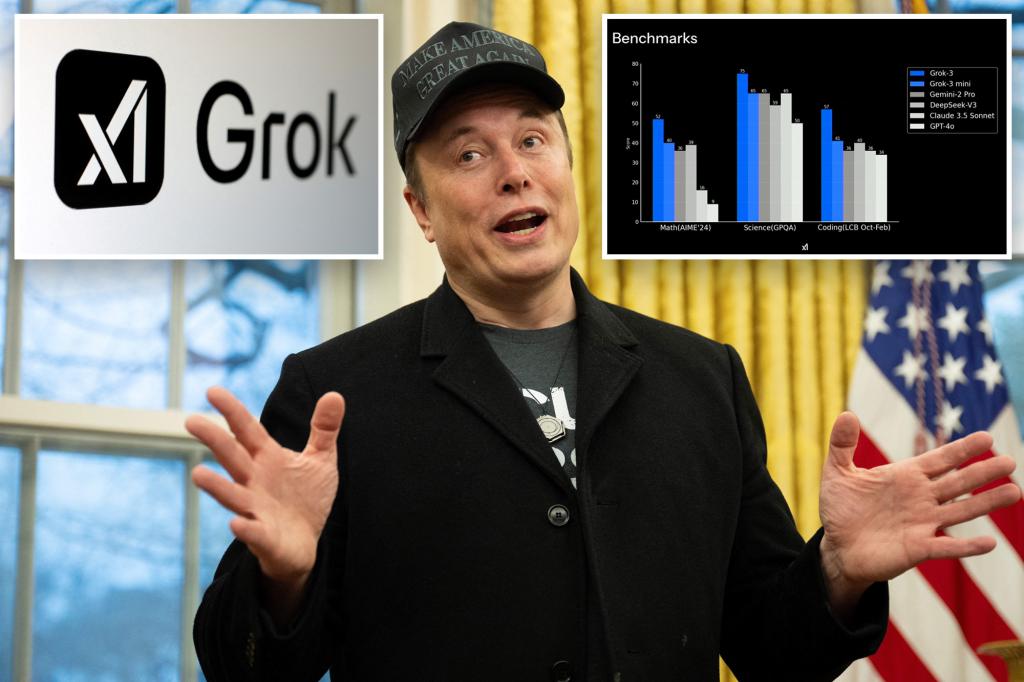 Elon Musk Xai claims the newest model Grok 3 exceeds Openai, Deepseek