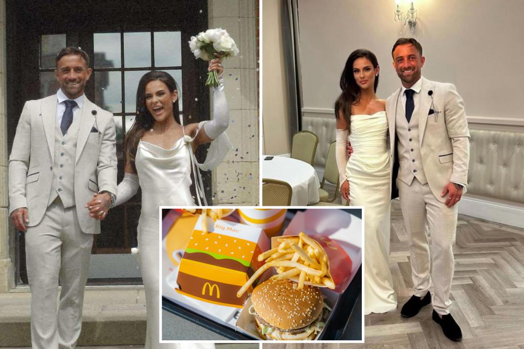 We removed our precious wedding plans, spending only $ 500 - including a stop at McDonald's for Cheeseburgers