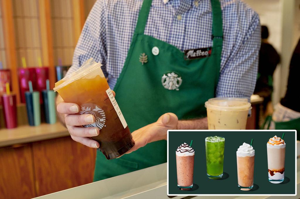 Starbucks is removing 13 drinks from its menu - here's what is leaving