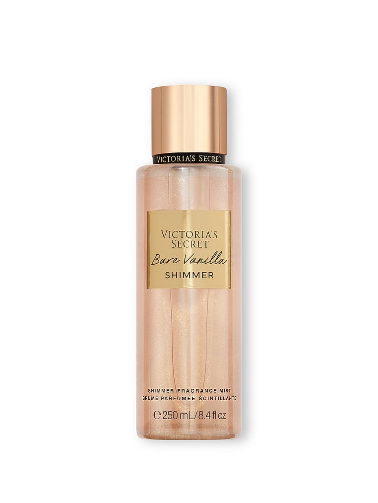 A bottle of Victoria's Secret Pure Seduction Shimmer Shimmer Vanilla