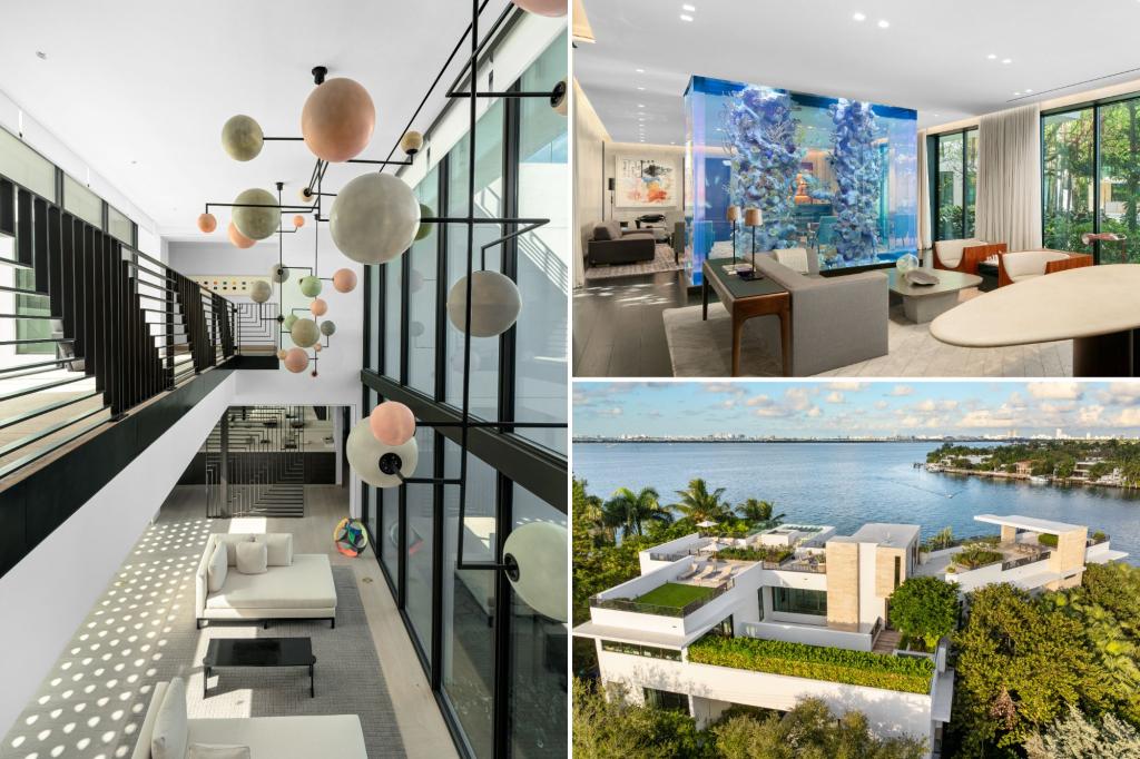 Investor Keith Rabois and Pick Trump Jacob Helberg want $ 65m for Miami Beach Mansion with a Scuba -size aquarium