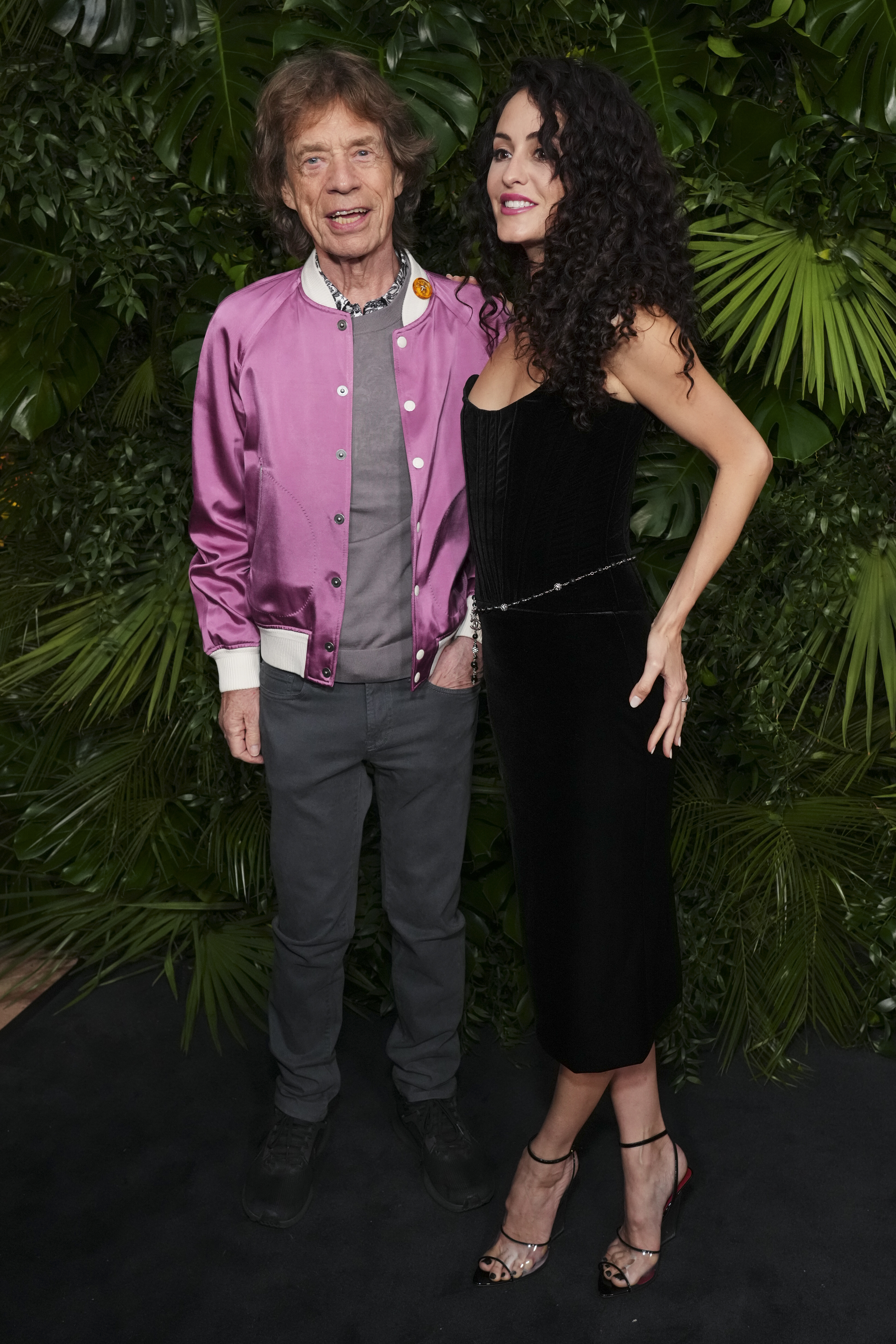 Mick Jagger, Left and Elizabeth Jagger arrive at the 16th annual Dinner of Chanel's pre-OSCAR prices on Saturday, March 1, 2025, at Beverly Hills Hotel in Beverly Hills