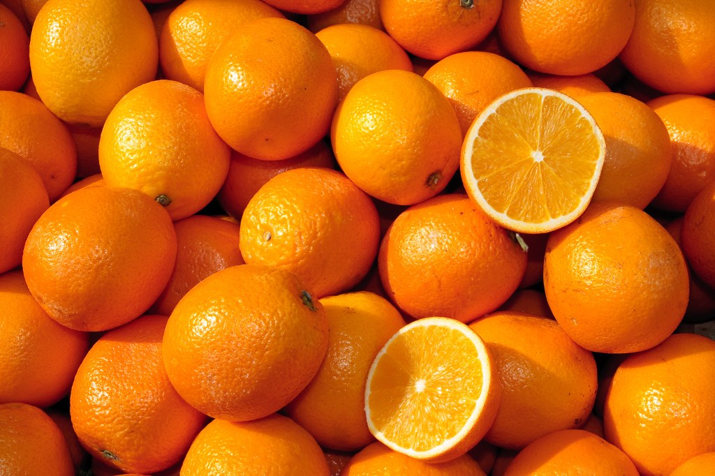 Bright, colorful oranges