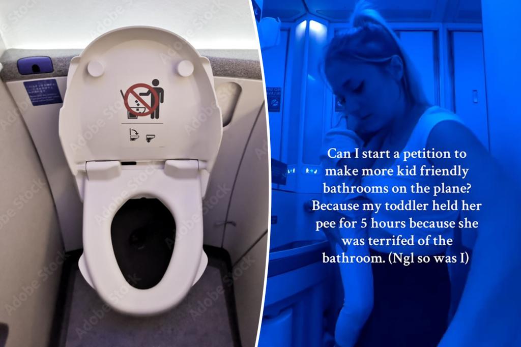 Mom rightly tried to pray for aircraft baths 'friendly with children' as the girl refuses to come