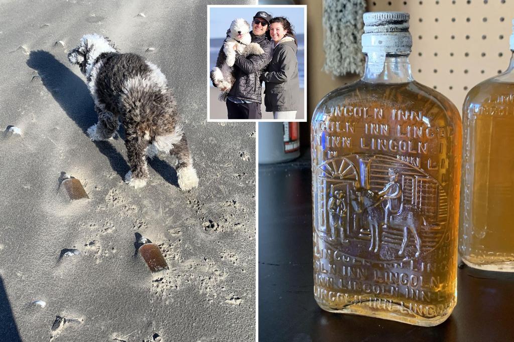 Rare bottles and mysterious whiskey bathe on the beach one