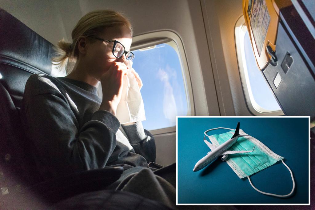 I asked the sick passenger sitting next to me on a plane to wear a mask - and almost departed from my flight