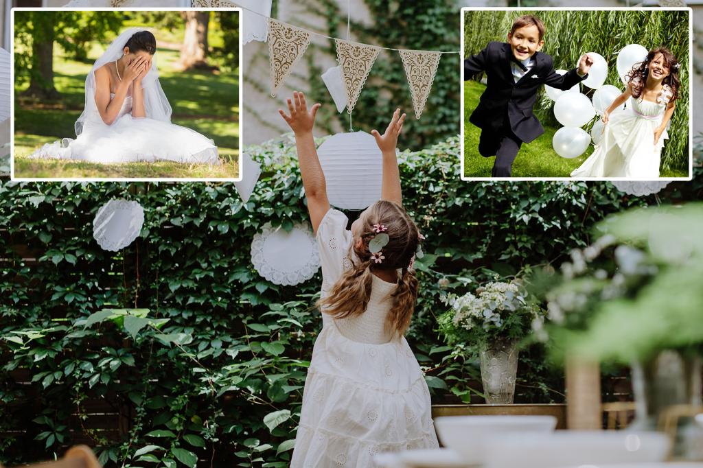 My wedding day was destroyed by children with bad behavior-no-day